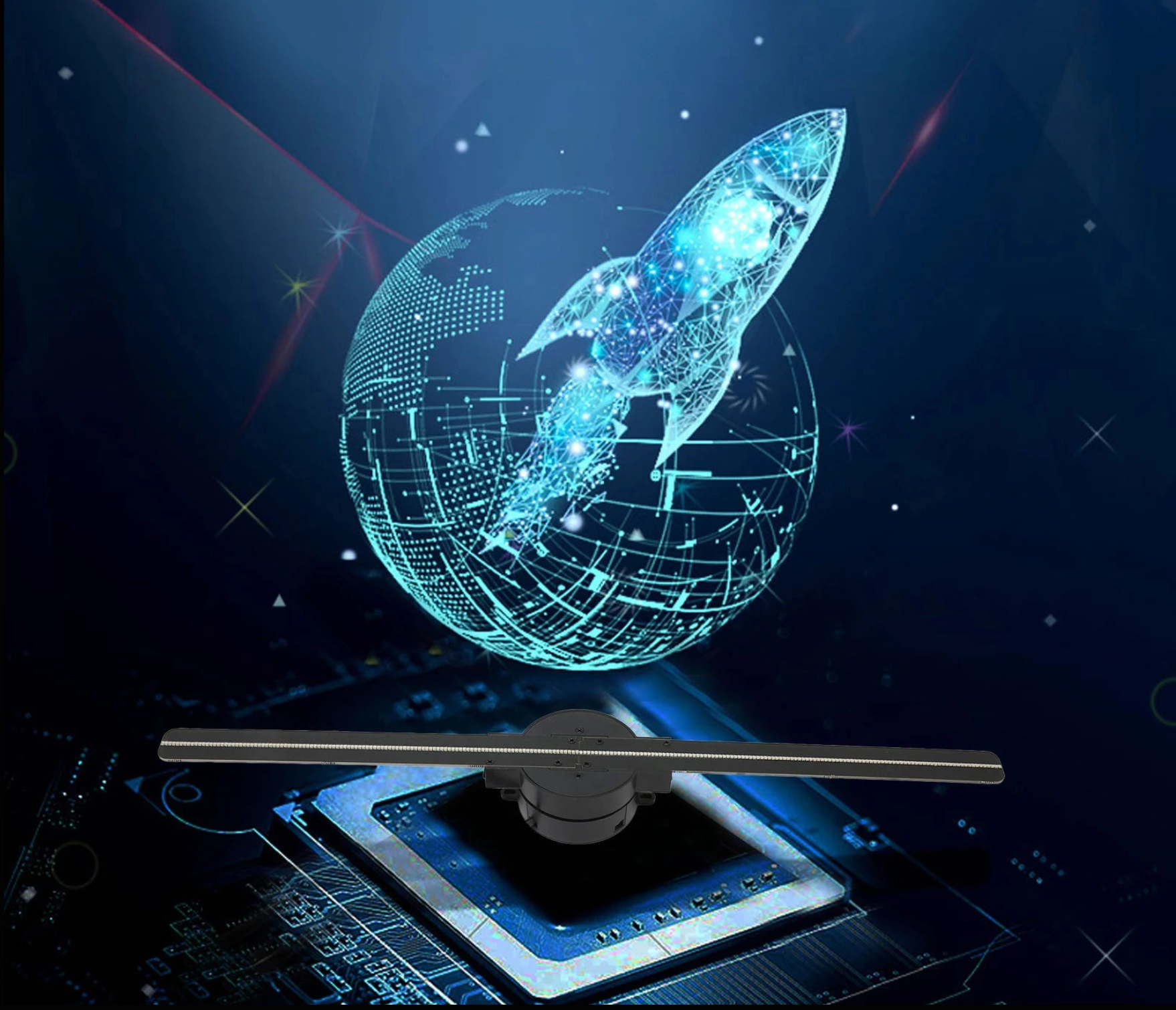 Ventilateur Hologramme 3D