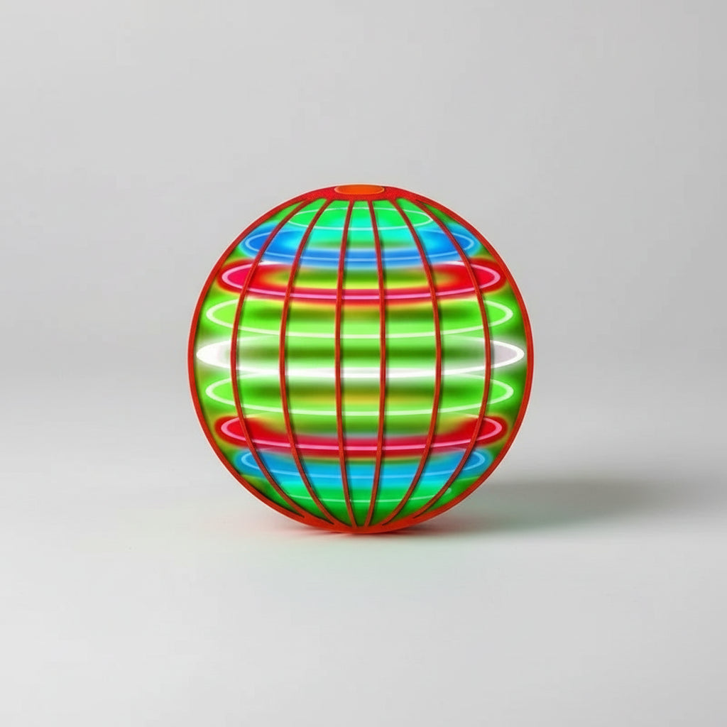 Flying Ball Children's Hand Controlled Color LED Cosmic Globe 360 ° Rotating Suspension Ball Suitable for Indoor and Outdoor Toy